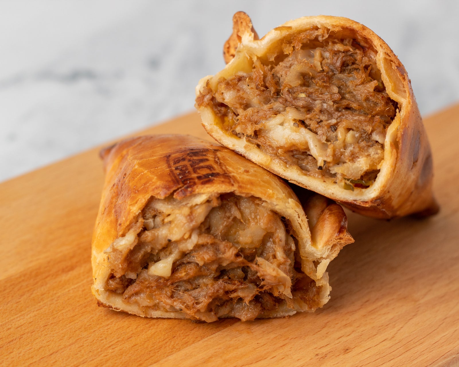 Vacio (slow-cooked beef) & Provolone Empanada